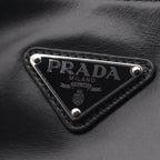 Prada Shoulder Bag Triangle Black Leather — view 7