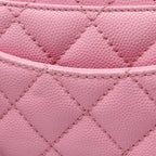 Chanel Handbag Coco Handle XXS Top 2-Way Pink Caviar Leather Quilted Chain — view 7