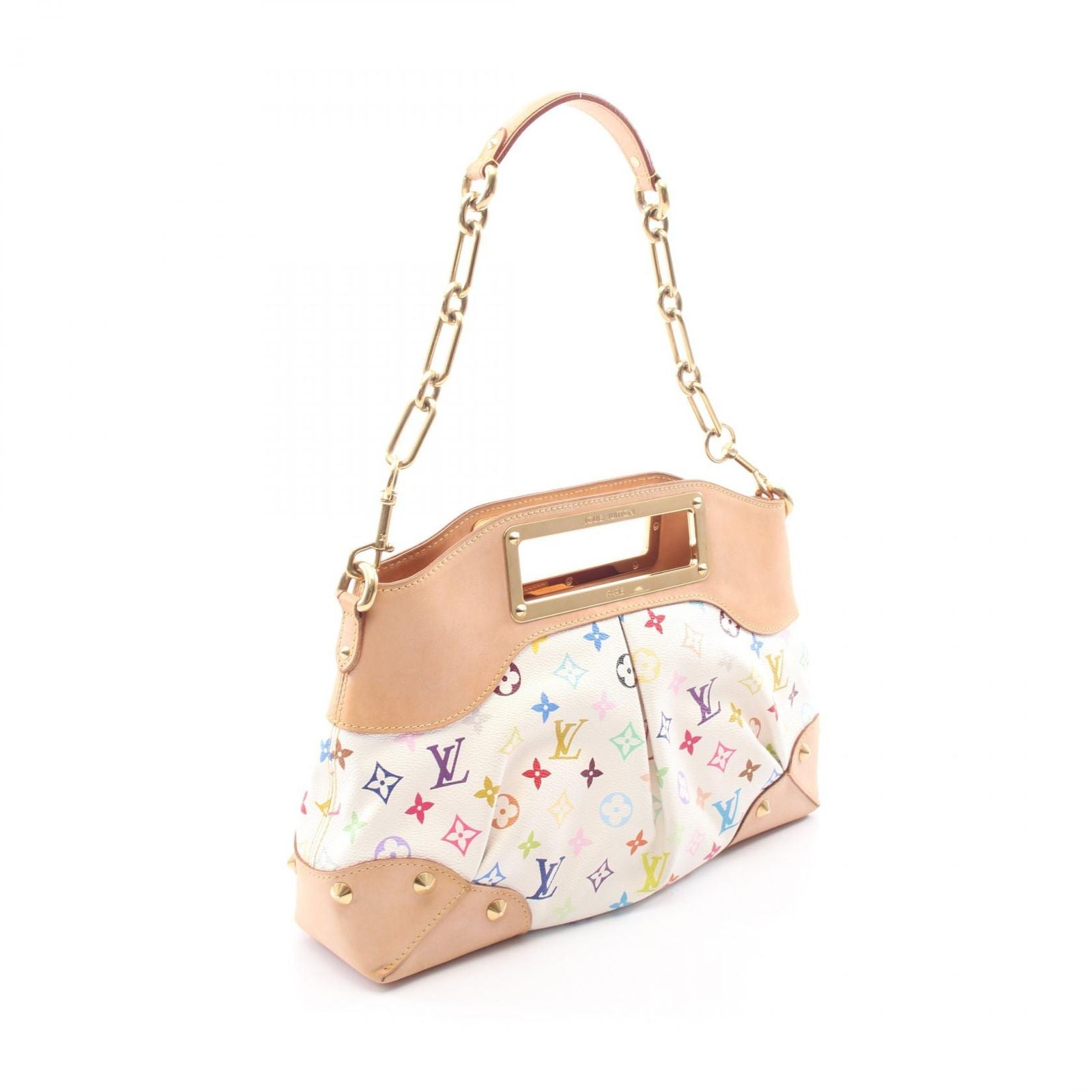 Louis Vuitton Handbag Judy MM Monogram Multicolor Blanc 2-Way Leather — view 2