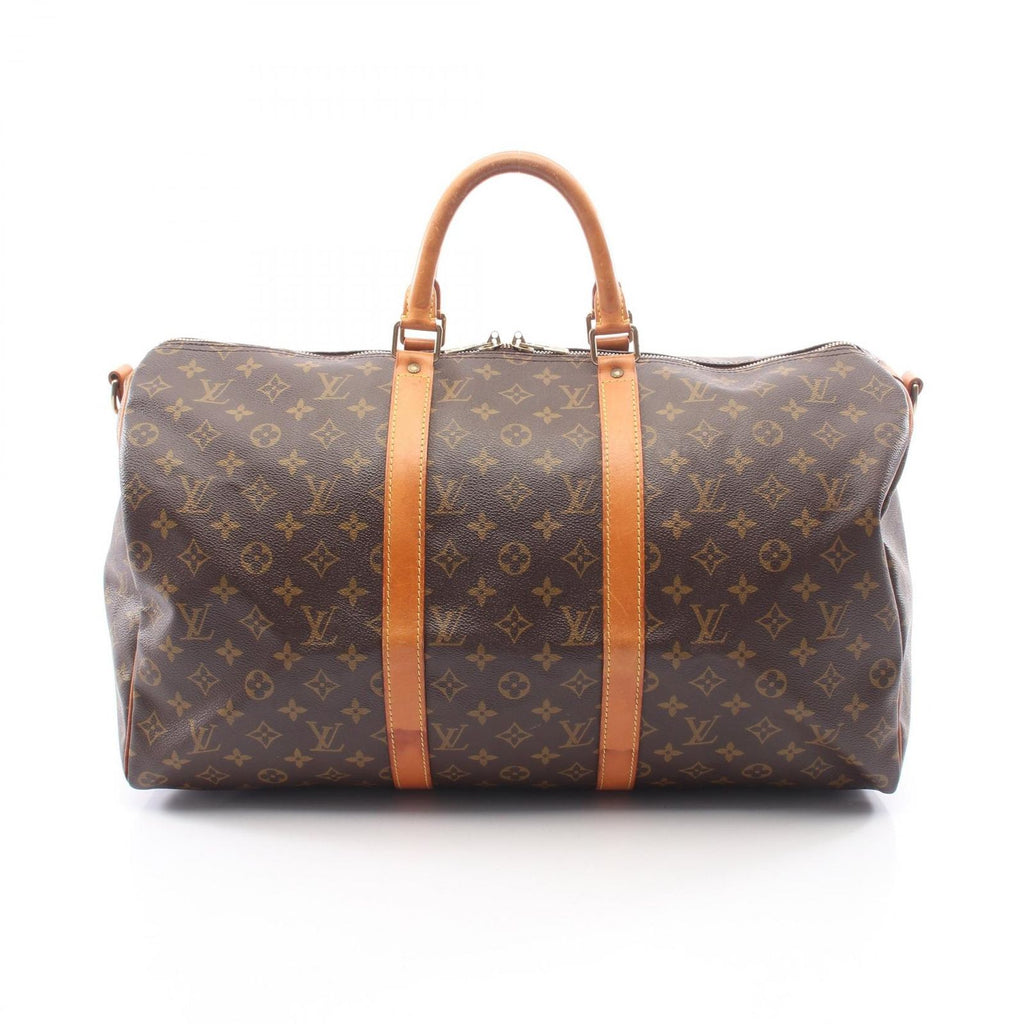 Louis Vuitton Boston Bag Keepall Bandouliere 50 Monogram Leather 50