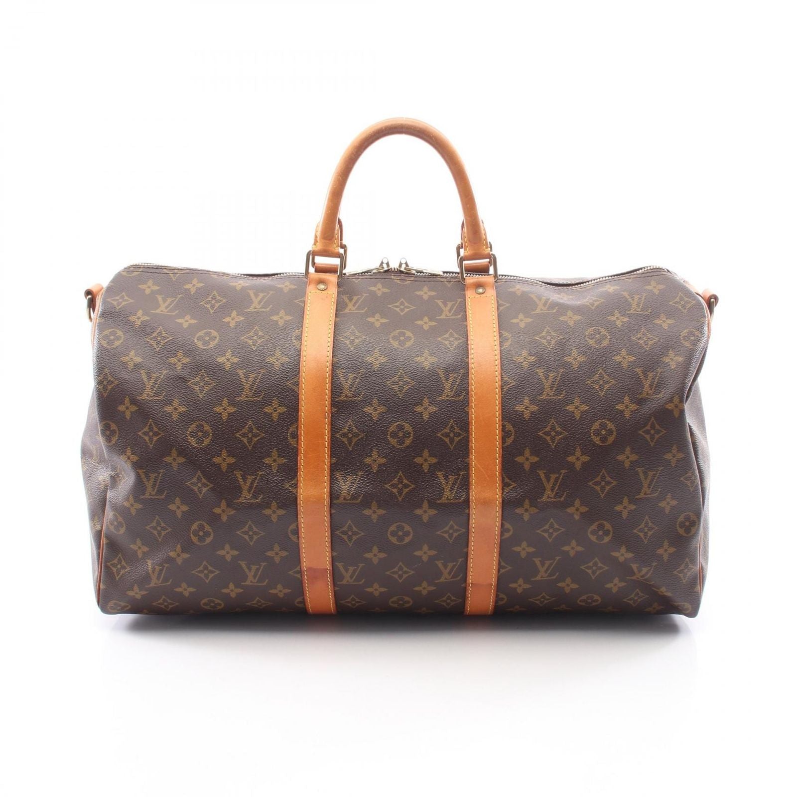 Louis Vuitton Boston Bag Keepall Bandouliere 50 Monogram Leather 50