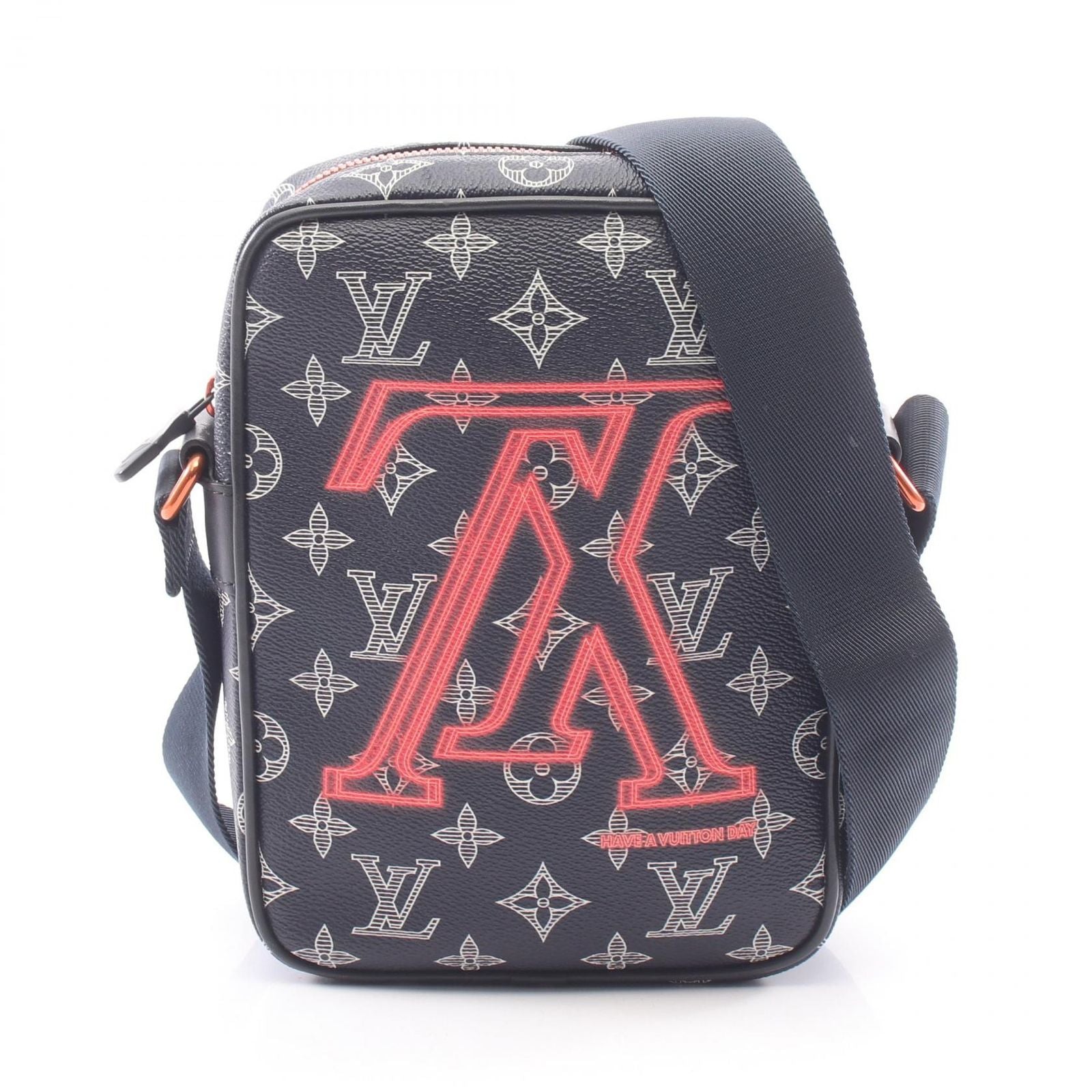 Louis Vuitton Shoulder Bag Danube PM Monogram Ink Upside Down Leather