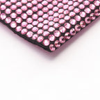 Prada Handbag Triangle Logo Crystal 2-Way Pink Fabric Leather — view 5