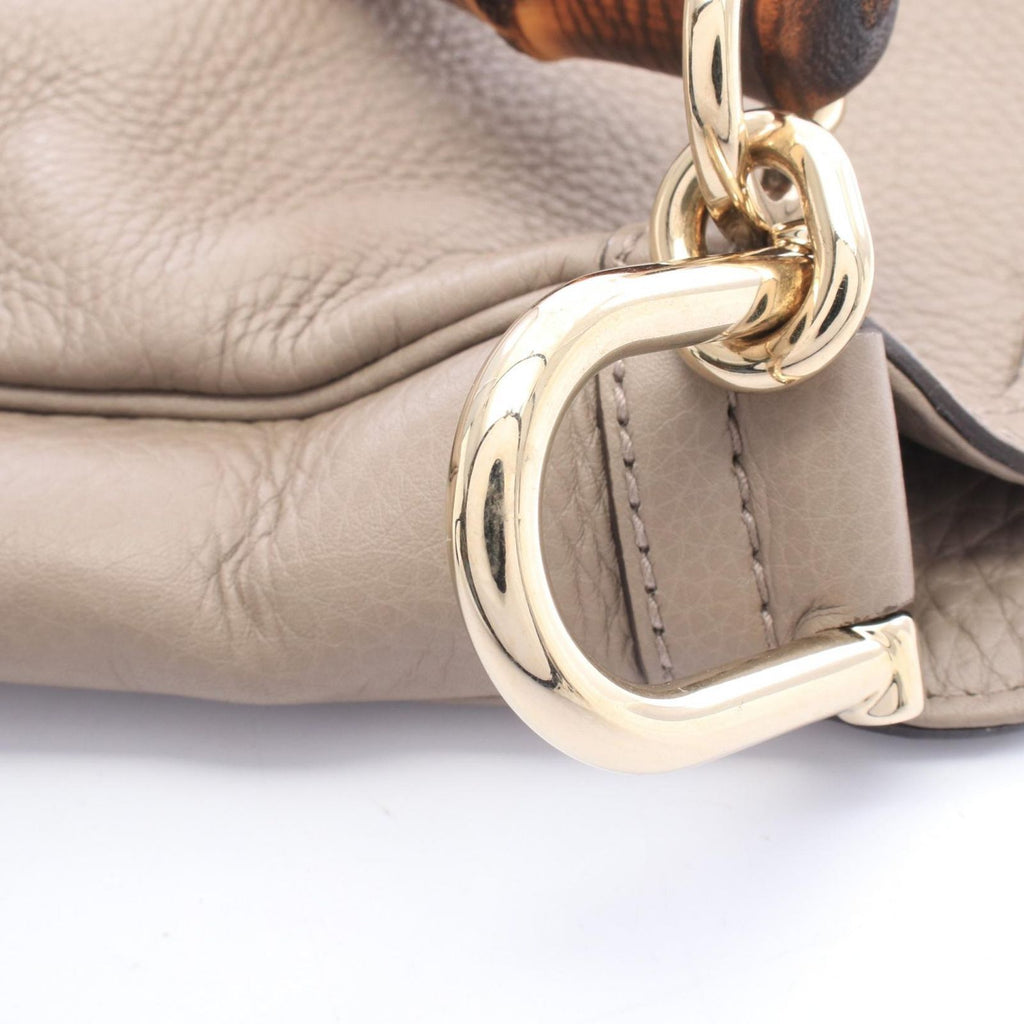 Gucci Shoulder Bag Diana Bamboo Greige Leather — view 6