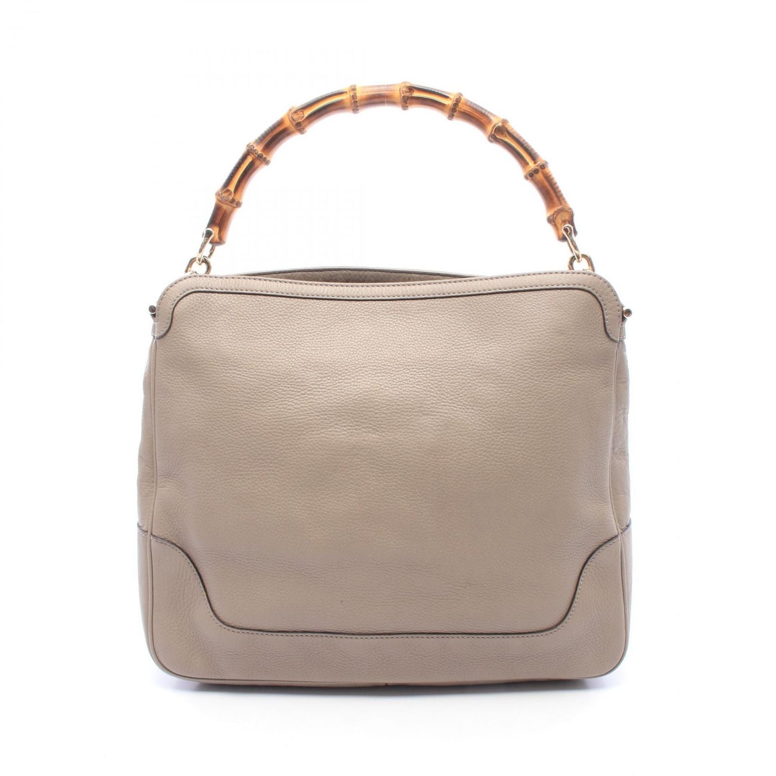 Gucci Shoulder Bag Diana Bamboo Greige Leather