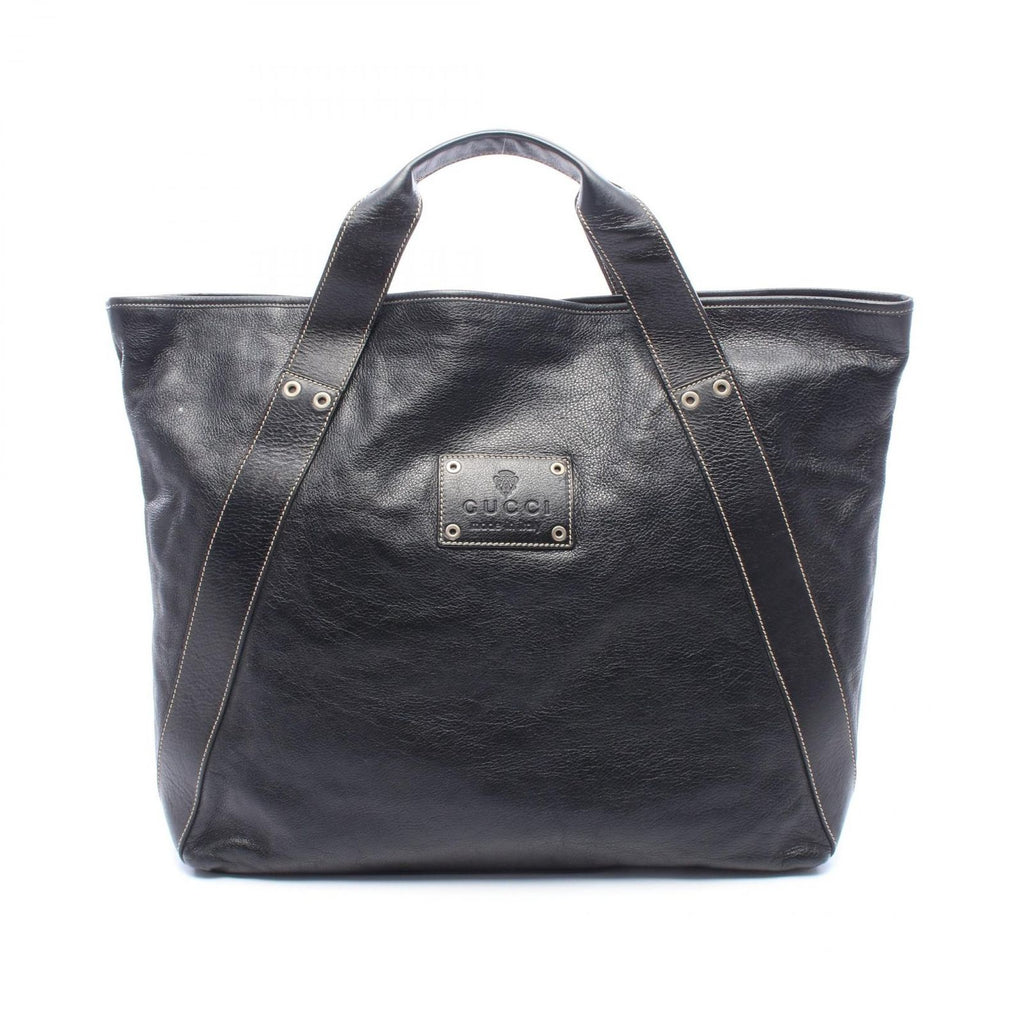 Gucci Tote Bag Black Leather