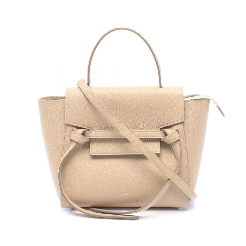 Celine Belt Bag Nano 2-Way Greige Leather
