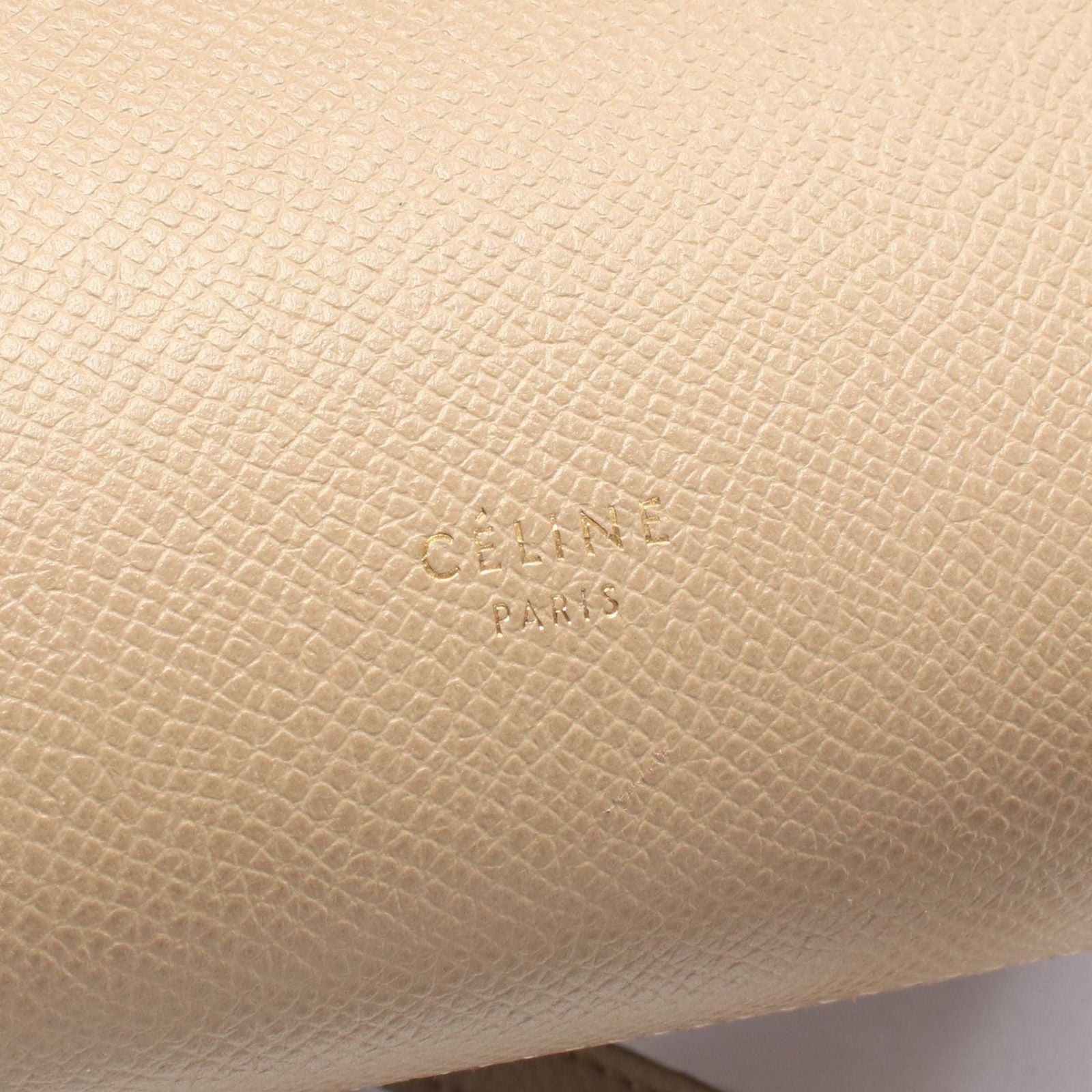 Celine Belt Bag Nano 2-Way Greige Leather — view 4