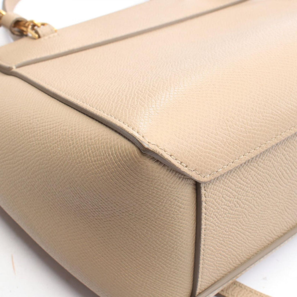 Celine Belt Bag Nano 2-Way Greige Leather — view 5
