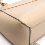 Celine Belt Bag Nano 2-Way Greige Leather — view 5