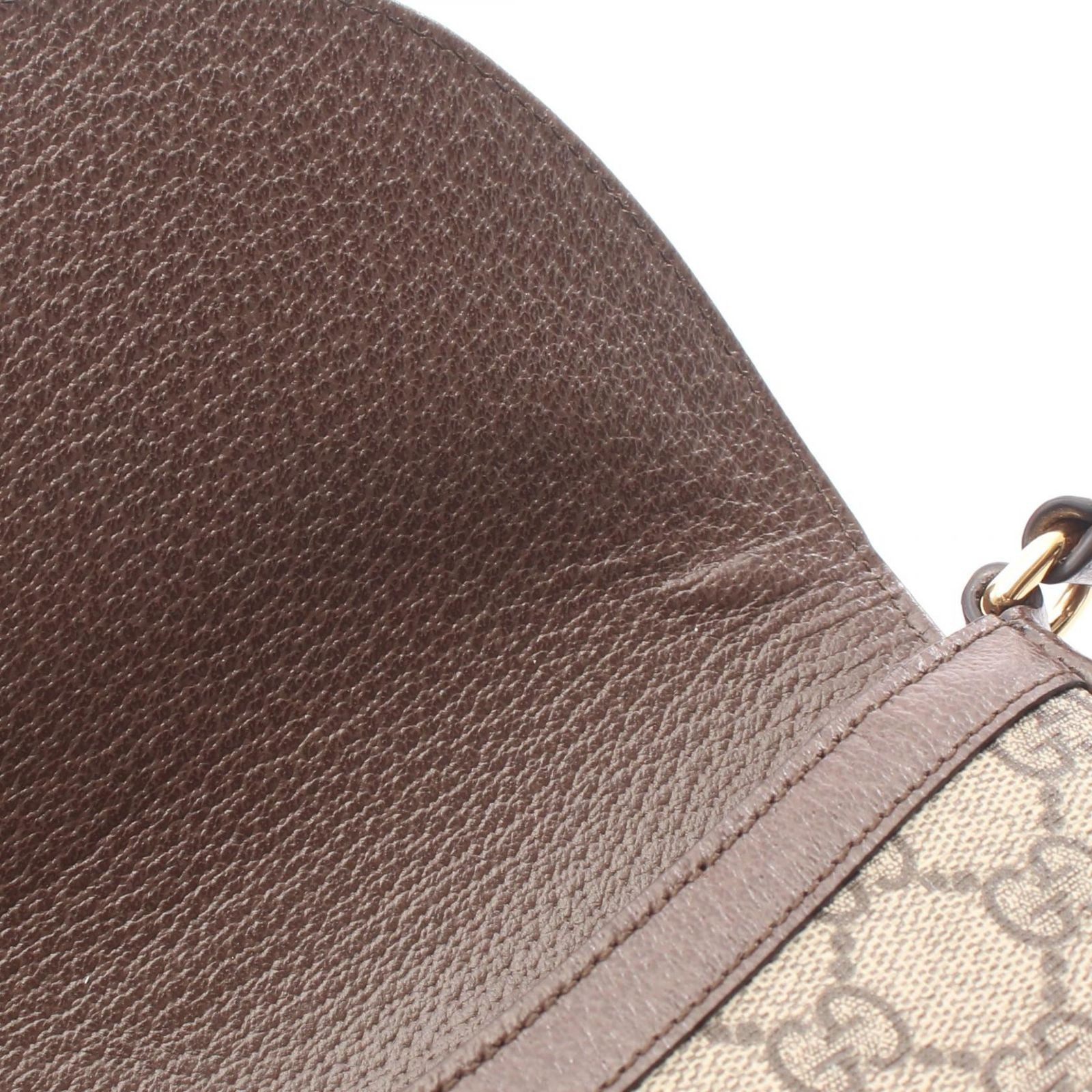 Gucci Shoulder Bag Ophidia GG Supreme Beige Brown Leather — view 5