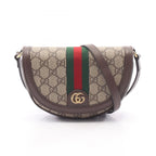 Gucci Shoulder Bag Ophidia GG Supreme Beige Brown Leather