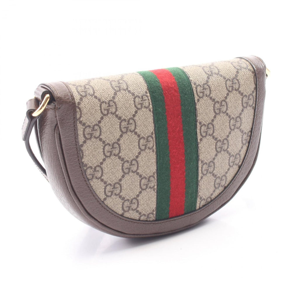 Gucci Shoulder Bag Ophidia GG Supreme Beige Brown Leather — view 2