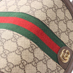 Gucci Shoulder Bag Ophidia GG Supreme Beige Brown Leather — view 7