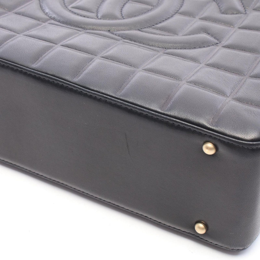Chanel Shoulder Bag Choco Bar Black Lambskin — view 7