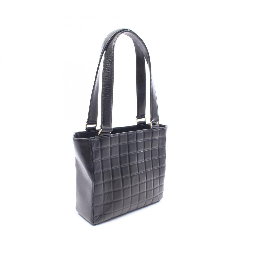 Chanel Shoulder Bag Choco Bar Black Lambskin — view 2