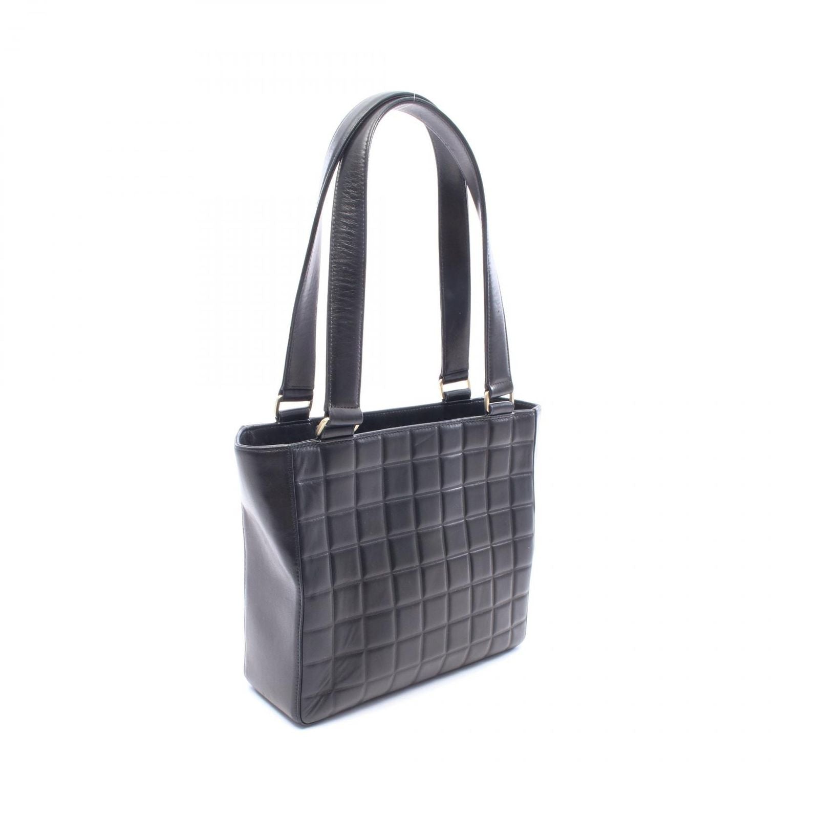 Chanel Shoulder Bag Choco Bar Black Lambskin — view 2