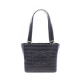 Chanel Shoulder Bag Choco Bar Black Lambskin