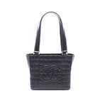 Chanel Shoulder Bag Choco Bar Black Lambskin