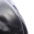 Saint Laurent Paris Boston Bag Wide Logo Puffer Black Leather — view 7