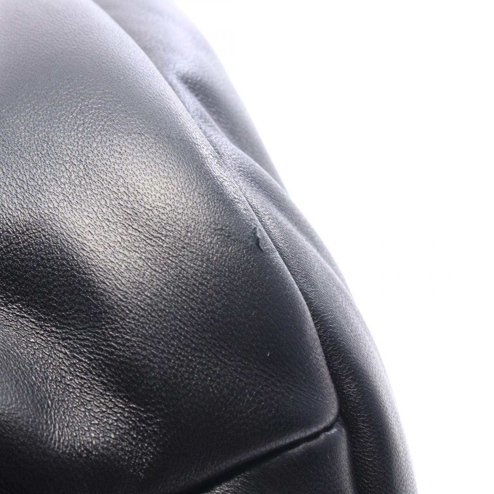 Saint Laurent Paris Boston Bag Wide Logo Puffer Black Leather — view 7