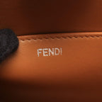 Fendi Shoulder Bag Peekaboo Cut Medium Brown Leather Chain — view 4