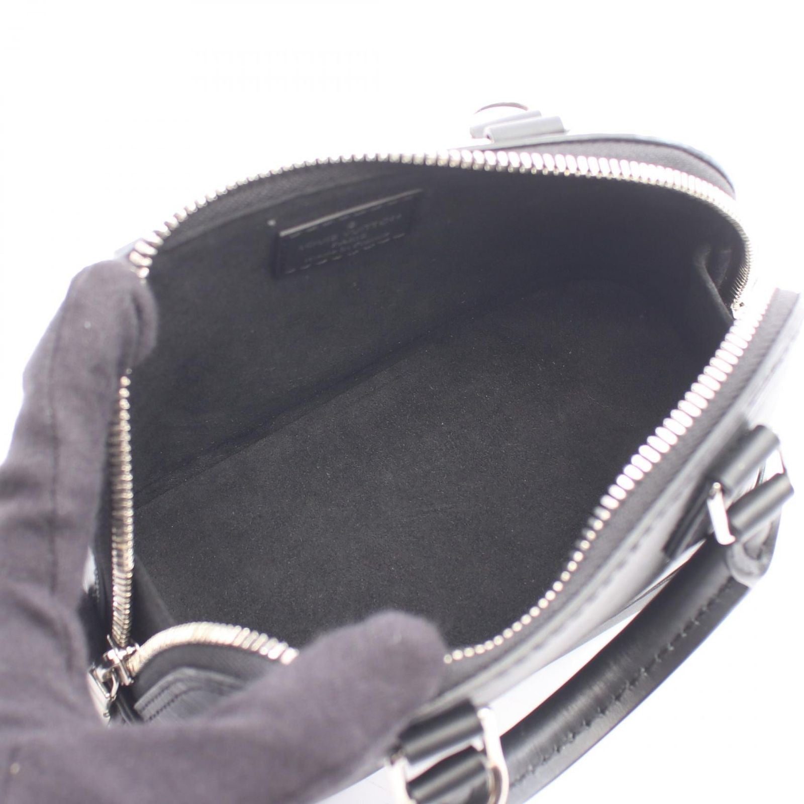 Louis Vuitton Handbag Nano Alma 2-Way Noir Leather — view 3