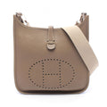 Hermes Shoulder Bag Evelyne I PM Etoupe Leather