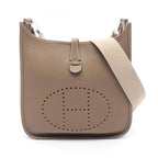 Hermes Shoulder Bag Evelyne I PM Etoupe Leather