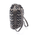 Louis Vuitton Backpack Charcoal Gray Multi Leather Randonnee GM — view 2