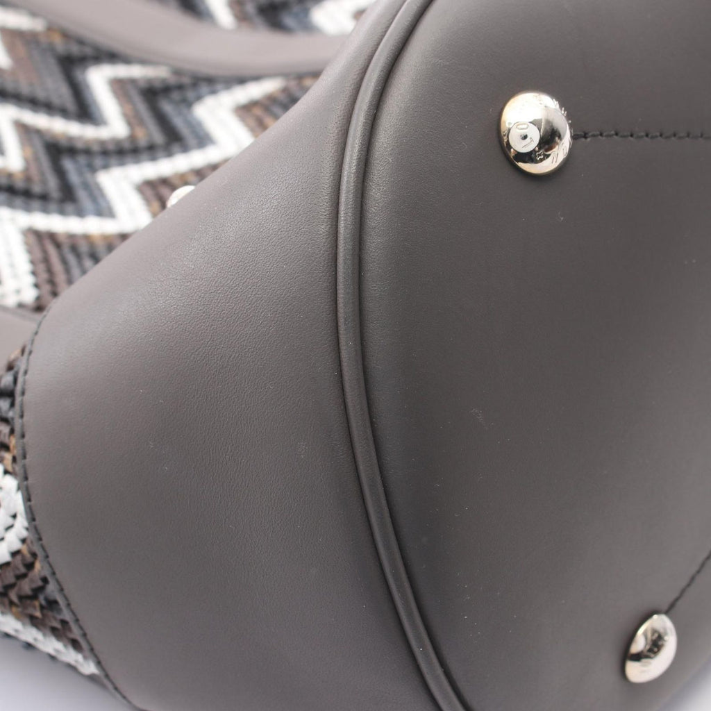 Louis Vuitton Backpack Charcoal Gray Multi Leather Randonnee GM — view 7