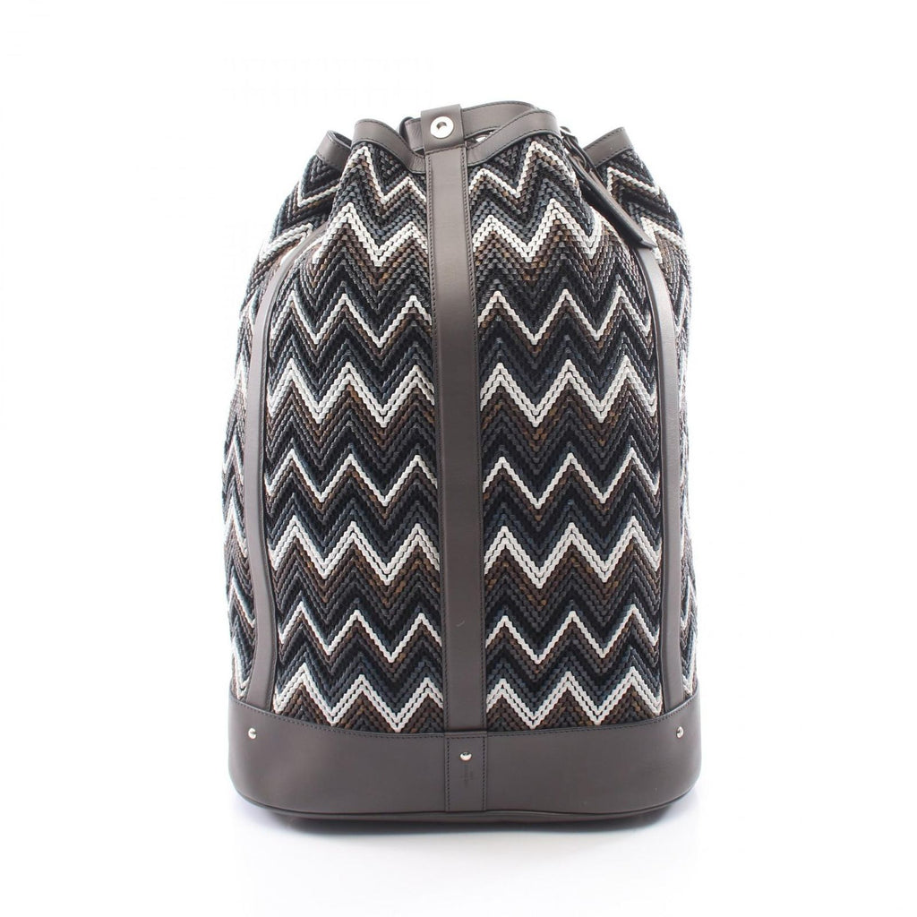 Louis Vuitton Backpack Charcoal Gray Multi Leather Randonnee GM