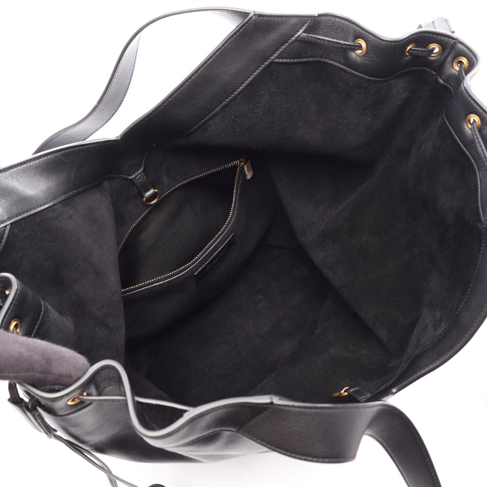 Saint Laurent Paris Tote Hobo Black Leather — view 3