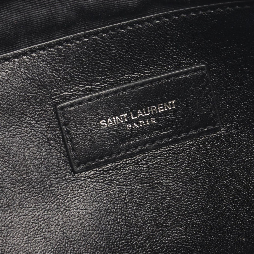 Saint Laurent Paris Shoulder Bag West Hollywood Monogram Black Leather Medium — view 4