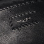 Saint Laurent Paris Shoulder Bag West Hollywood Monogram Black Leather Medium — view 4