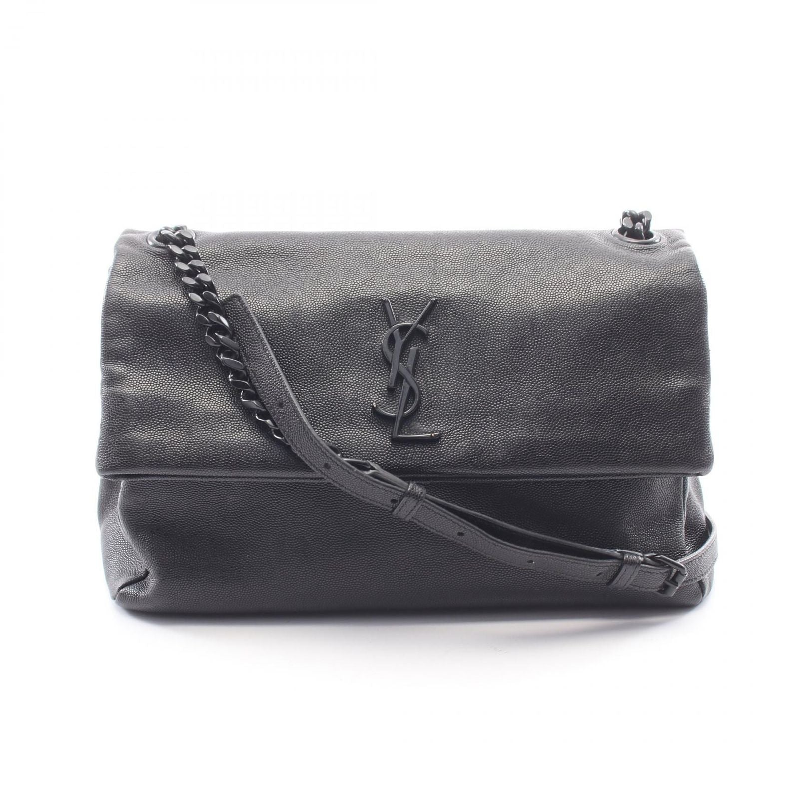 Saint Laurent Paris Shoulder Bag West Hollywood Monogram Black Leather Medium