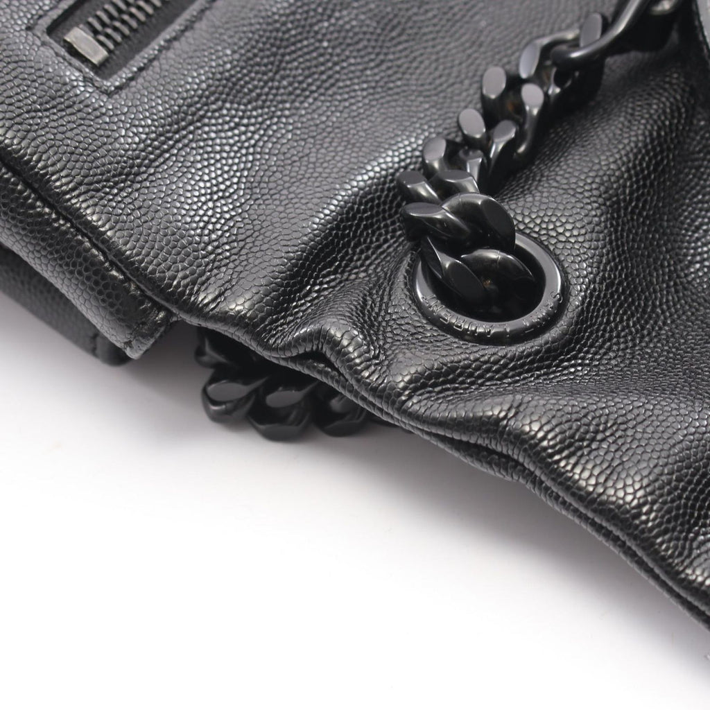 Saint Laurent Paris Shoulder Bag West Hollywood Monogram Black Leather Medium — view 6