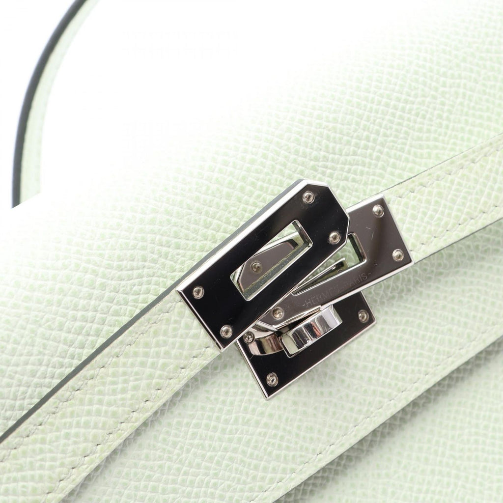 Hermes Shoulder Bag Kelly to Go Vert Fizz Leather Long — view 7