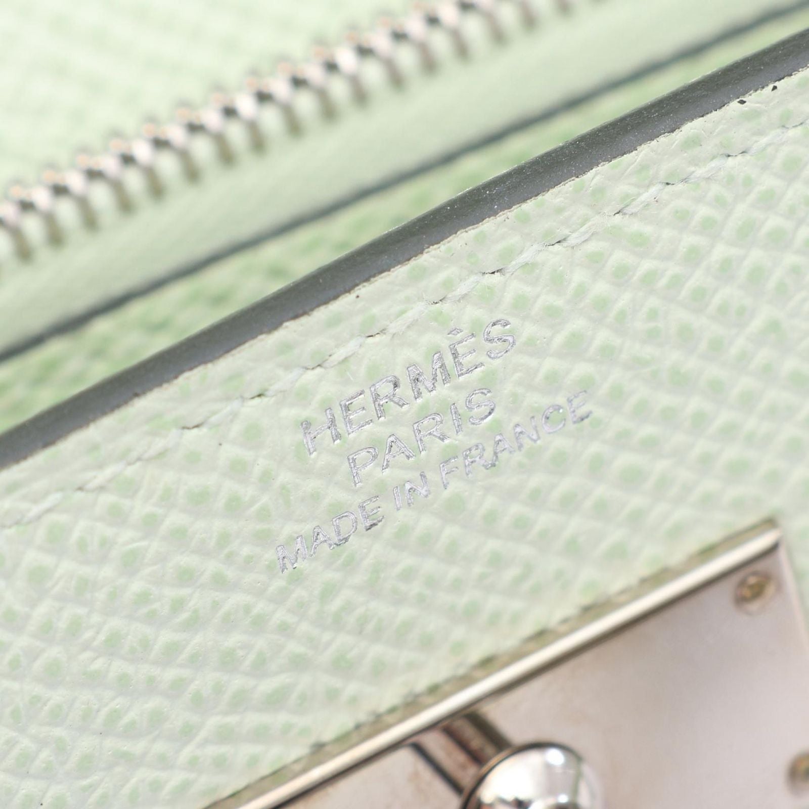 Hermes Shoulder Bag Kelly to Go Vert Fizz Leather Long — view 4