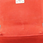 Chanel Shoulder Bag Boy Orange Caviar Leather Chain — view 6