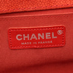 Chanel Shoulder Bag Boy Orange Caviar Leather Chain — view 4