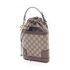 Gucci Ophidia GG Supreme Mini Bucket Bag 2-Way Beige Brown Leather — view 2