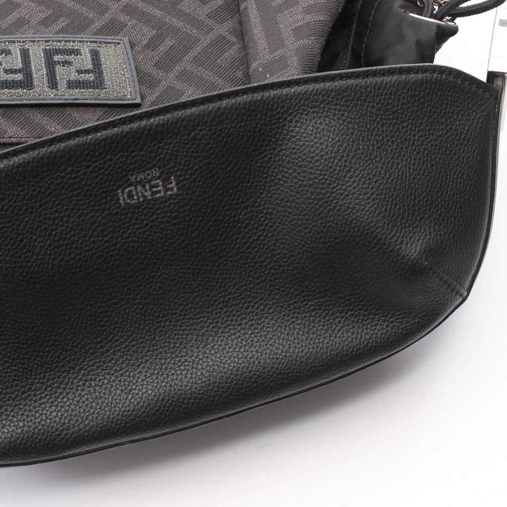 Fendi Backpack FF Jacquard Drive Zucca Dark Brown Black Canvas Leather — view 7