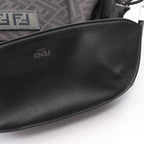 Fendi Backpack FF Jacquard Drive Zucca Dark Brown Black Canvas Leather — view 7