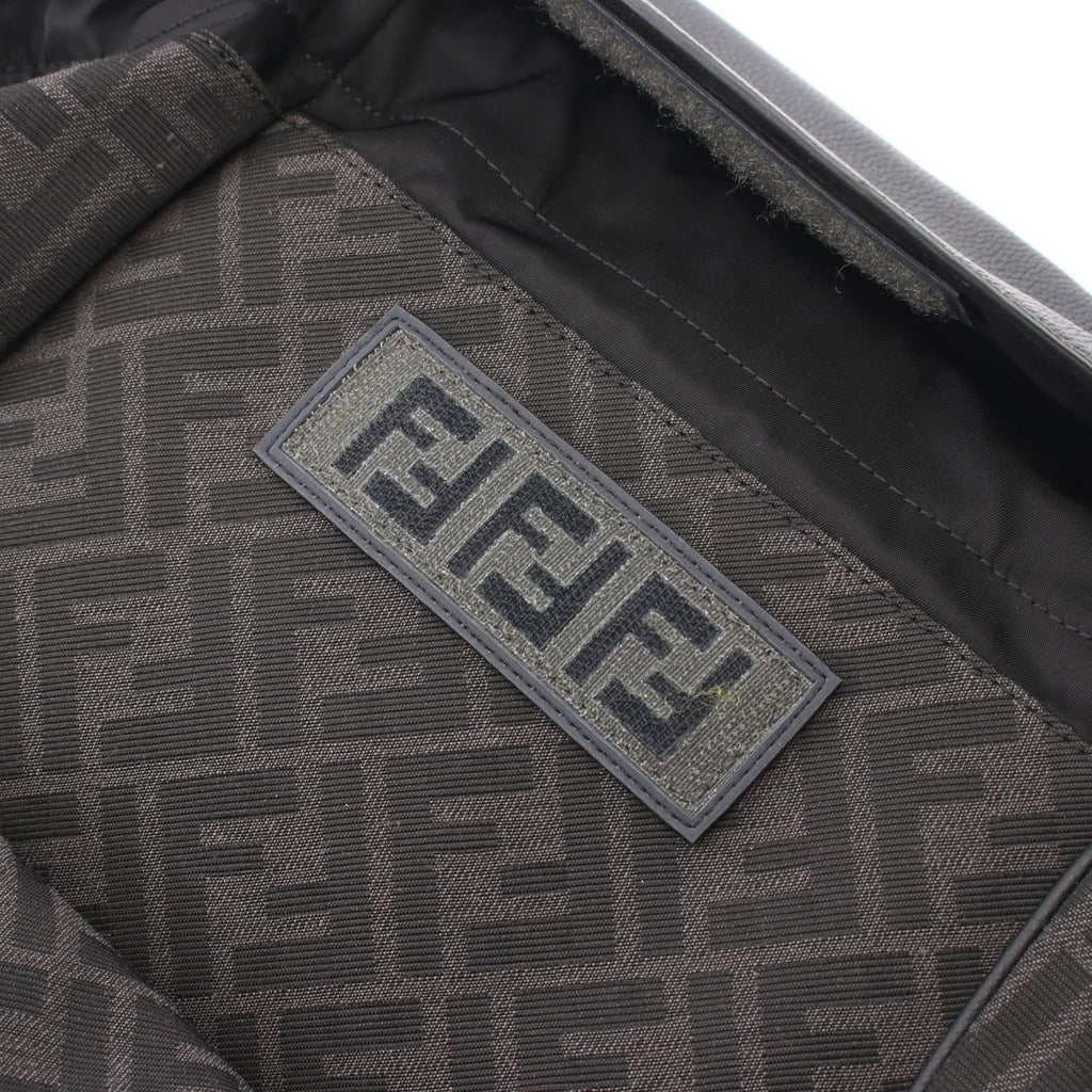 Fendi Backpack FF Jacquard Drive Zucca Dark Brown Black Canvas Leather — view 8
