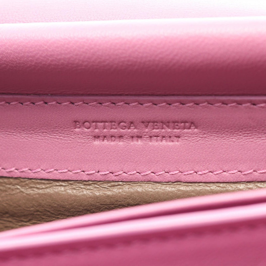 Bottega Veneta Shoulder Bag Intrecciato Purple Leather Chain Wallet — view 4