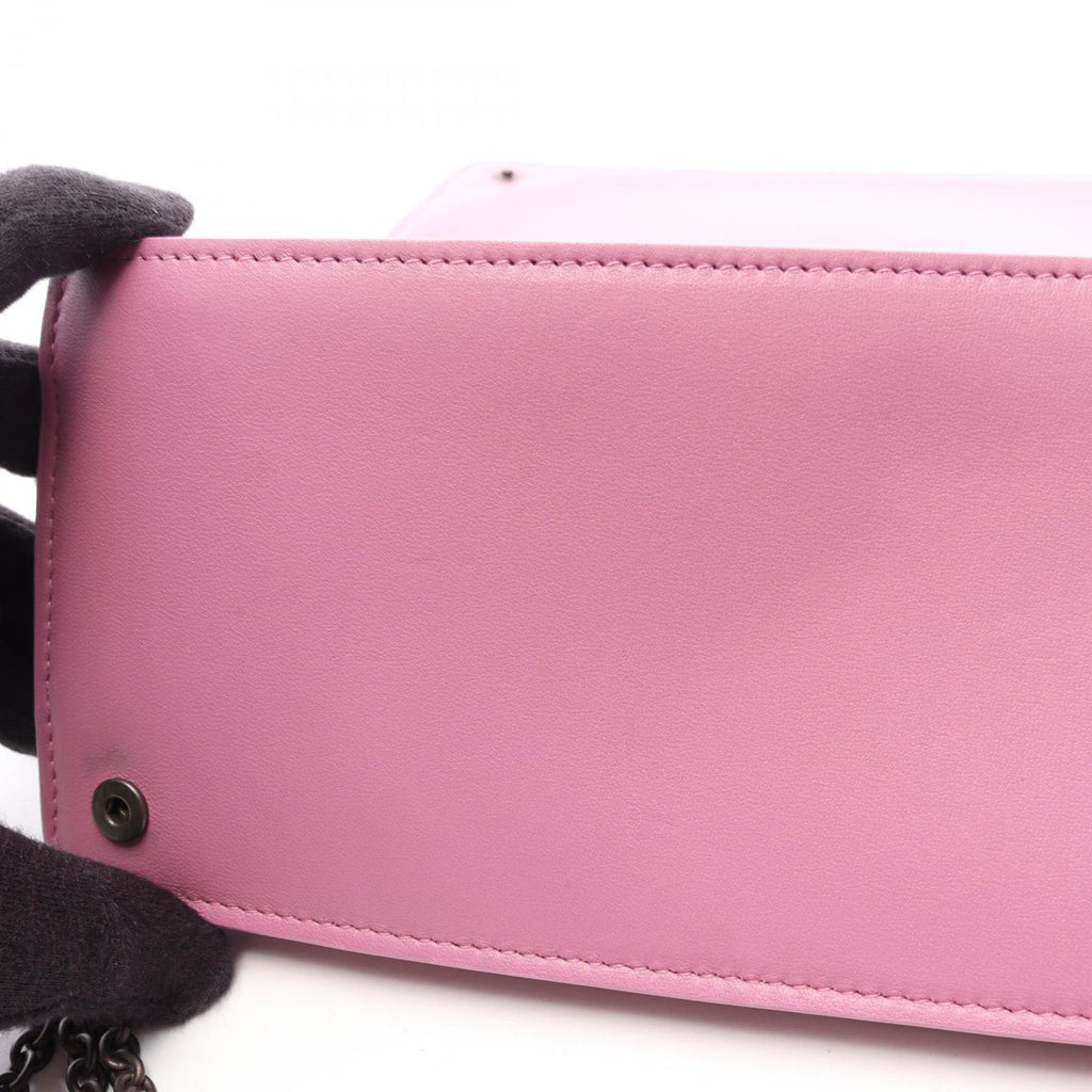 Bottega Veneta Shoulder Bag Intrecciato Purple Leather Chain Wallet — view 5
