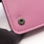Bottega Veneta Shoulder Bag Intrecciato Purple Leather Chain Wallet — view 7