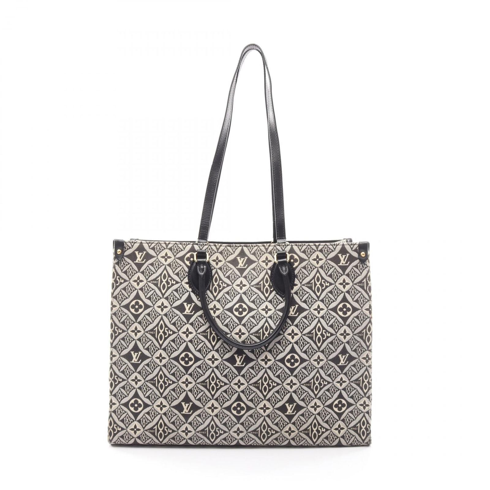 Louis Vuitton Tote Bag On The Go GM Since 1854 Canvas Leather