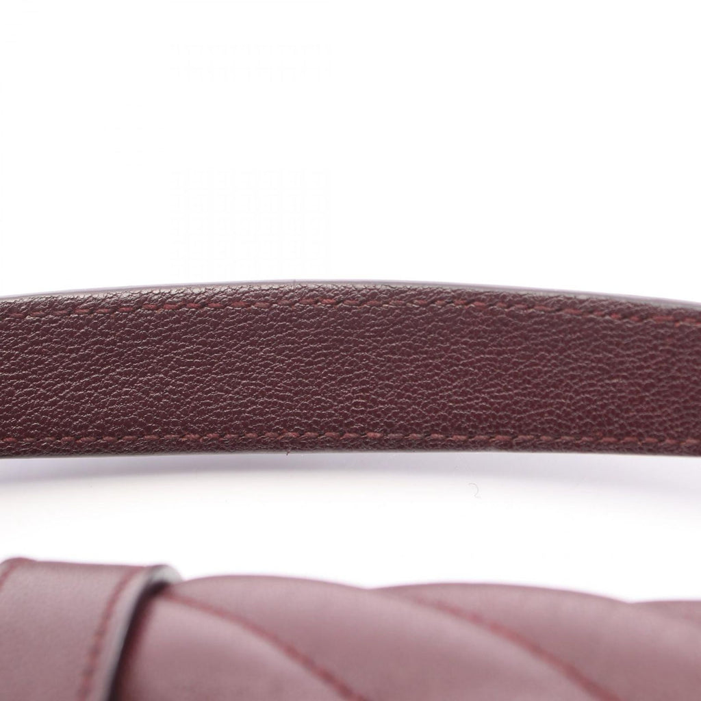 Saint Laurent Paris Handbag Carre 2-Way Burgundy Leather Medium — view 8